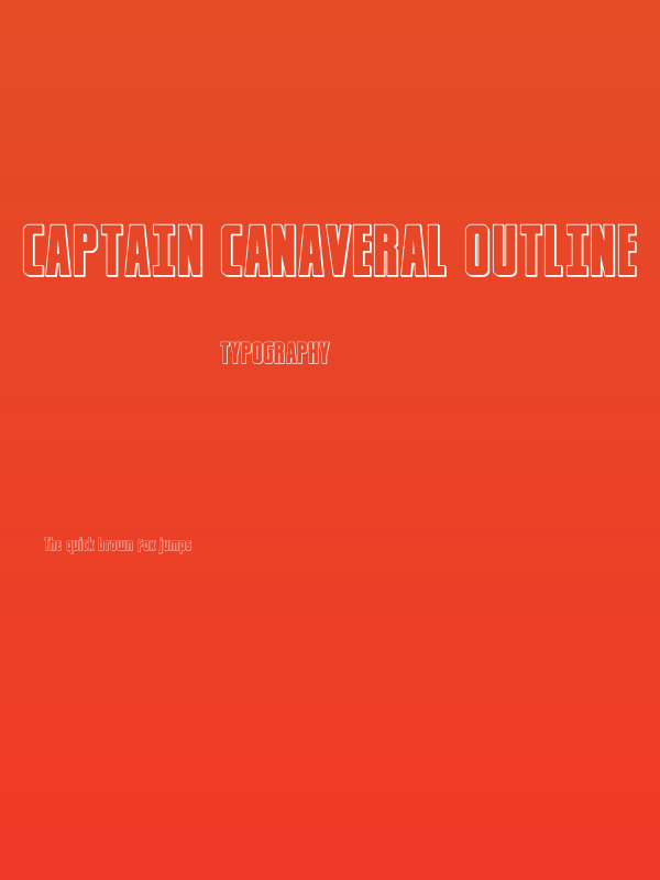 Captain Canaveral Outline Poster