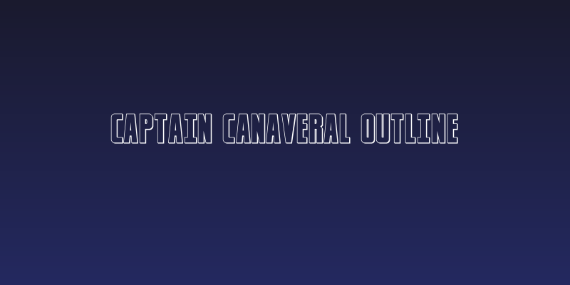 Captain Canaveral Outline Social Header