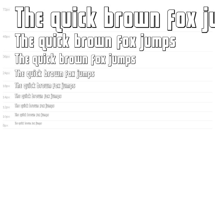 Captain Canaveral Outline Waterfall