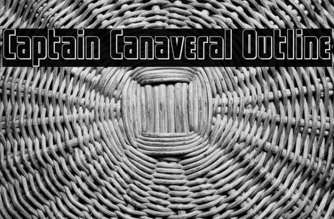 Captain Canaveral Outline Font examples