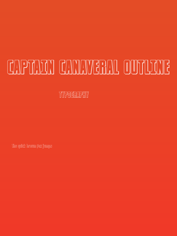 Captain Canaveral Outline Poster