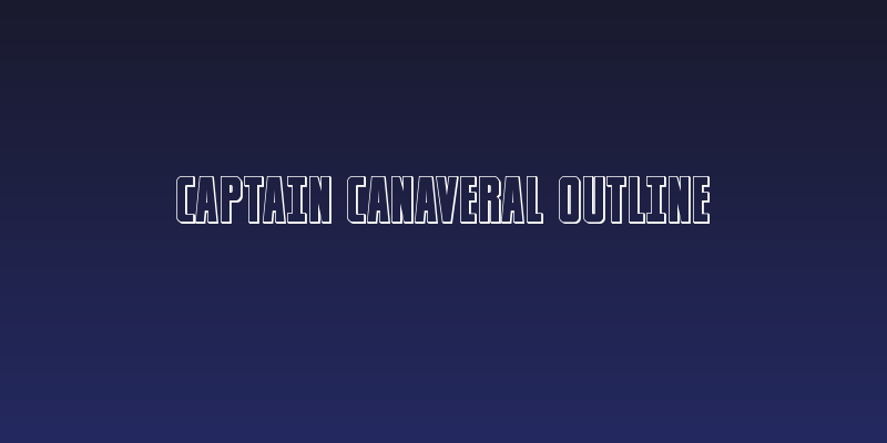 Captain Canaveral Outline Social Header
