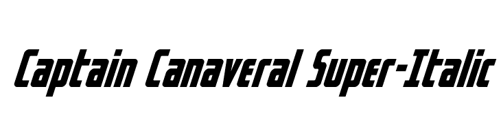Captain Canaveral Super-Italic  baixar fontes gratis