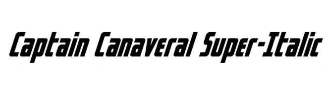 Captain Canaveral Super-Italic  Frei Schriftart Herunterladen