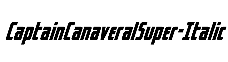 Captain Canaveral Super-Italic  Frei Schriftart Herunterladen