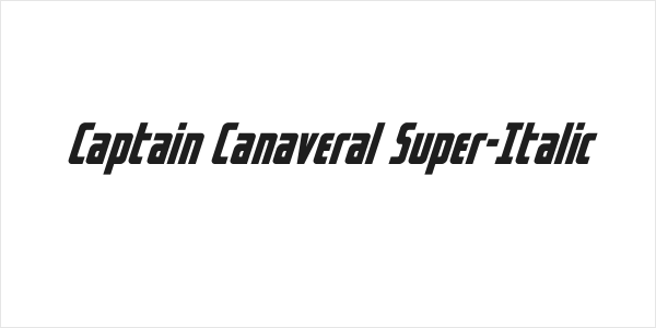 Captain Canaveral Super-Italic Logo