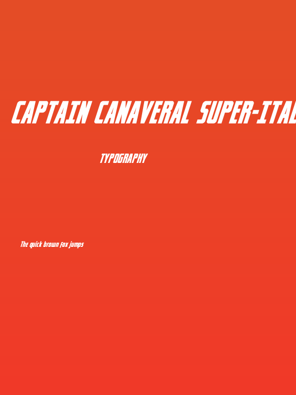 Captain Canaveral Super-Italic Poster
