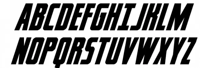 Captain Canaveral Super-Italic Schriftart Groß