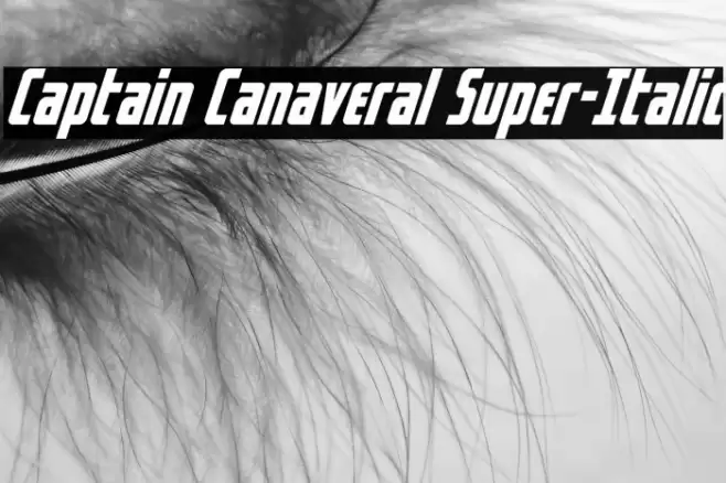 Captain Canaveral Super-Italic Font examples