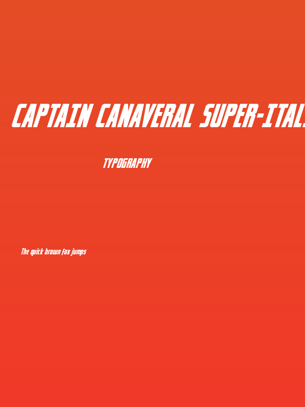 Captain Canaveral Super-Italic Poster