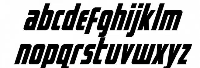 Captain Canaveral Super-Italic फ़ॉन्ट लोअरकेस