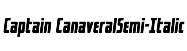 Captain CanaveralSemi-Italic  Fuentes Gratis Descargar