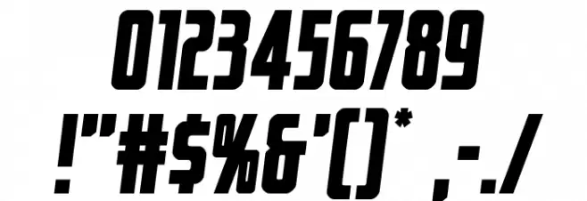 Captain CanaveralSemi-Italic Font OTHER CHARS