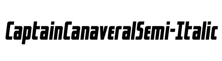 Captain CanaveralSemi-Italic  Скачать бесплатные шрифты