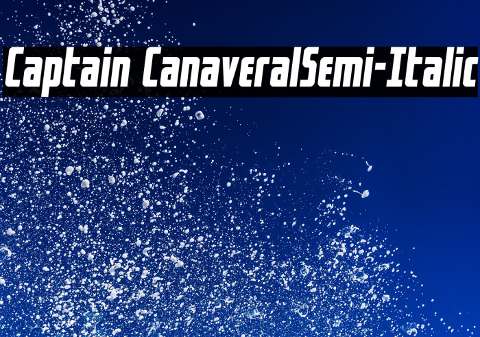 Captain CanaveralSemi-Italic Example 3