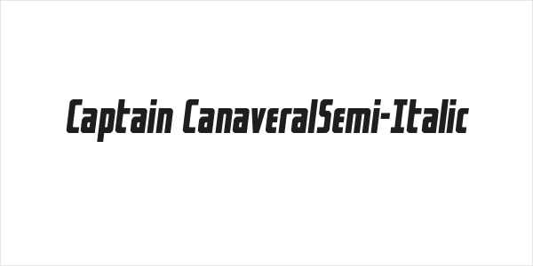 Captain CanaveralSemi-Italic Logo