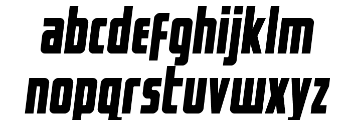 Captain CanaveralSemi-Italic Font LOWERCASE