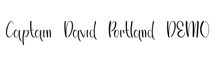 Captain David Portland DEMO  Descarca Fonturi Gratis