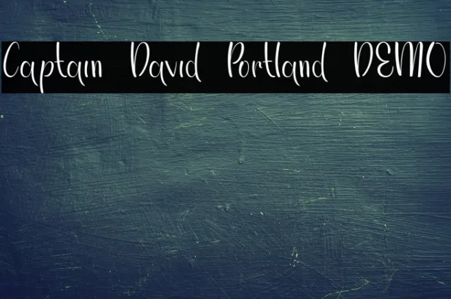 Captain David Portland DEMO Example 1