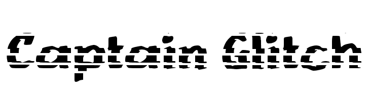 Captain Glitch Caratteri