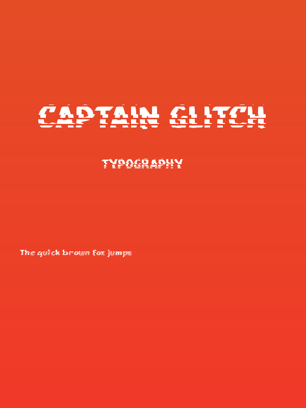 Captain Glitch Poster