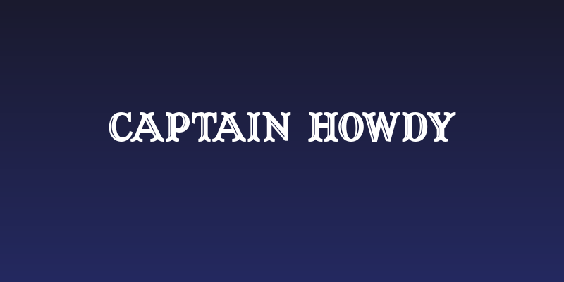 Captain Howdy Social Header