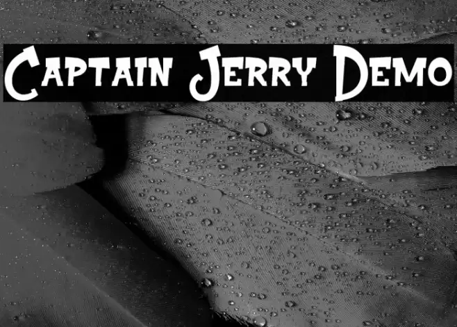 Captain Jerry Demo Font examples