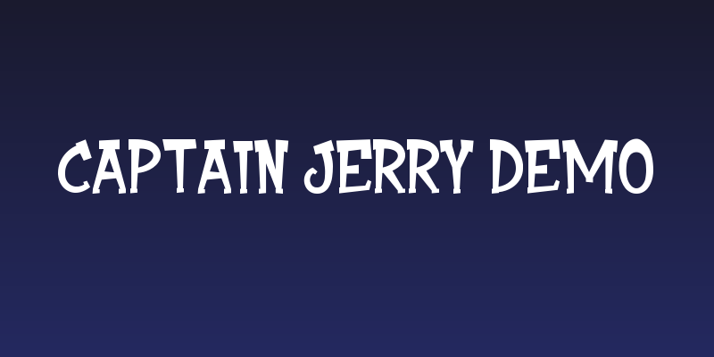 Captain Jerry Demo Social Header