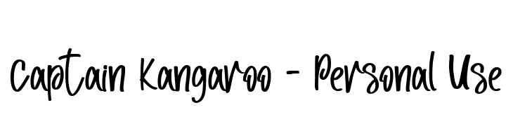 Captain Kangaroo - Personal Use  Frei Schriftart Herunterladen