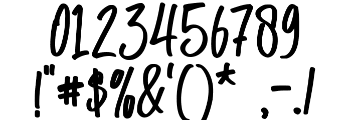 Captain Kangaroo - Personal Use Font OTHER CHARS
