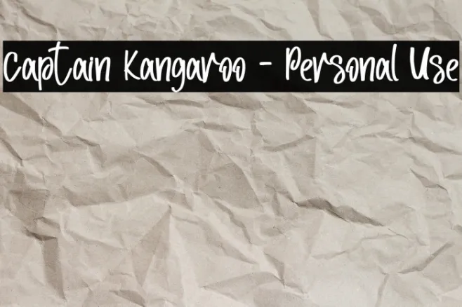 Captain Kangaroo - Personal Use Example 1