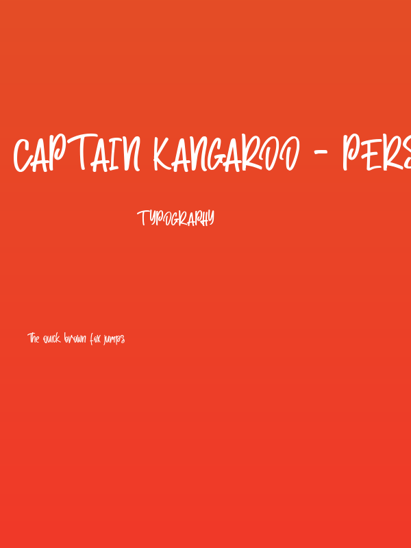 Captain Kangaroo - Personal Use Poster