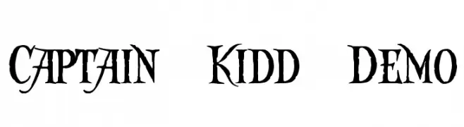 Captain Kidd Demo  Descarca Fonturi Gratis