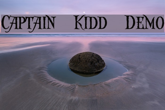 Captain Kidd Demo Font examples