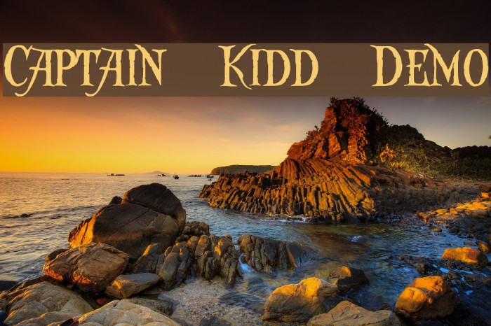 Captain Kidd Demo Font examples