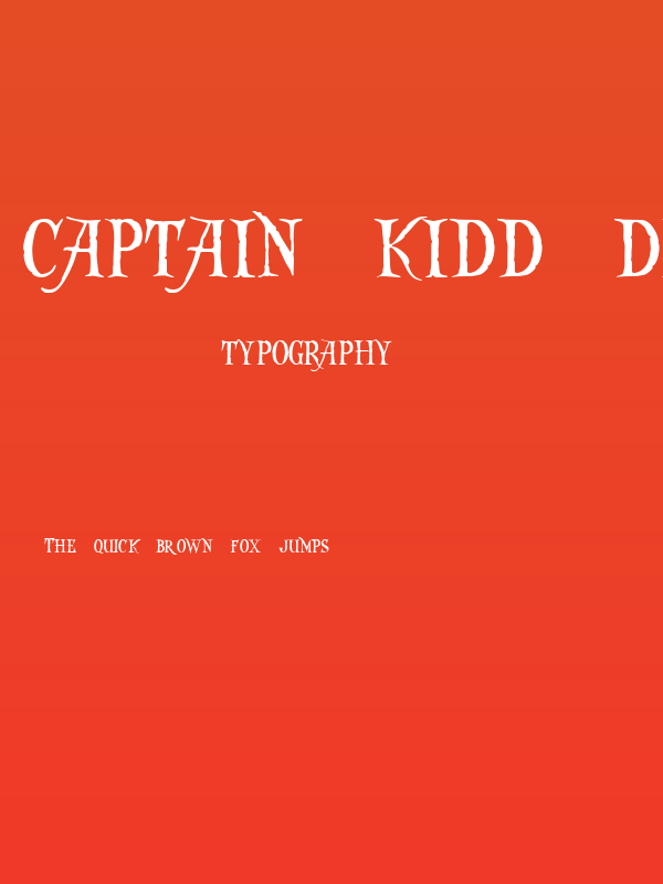 Captain Kidd Demo Poster