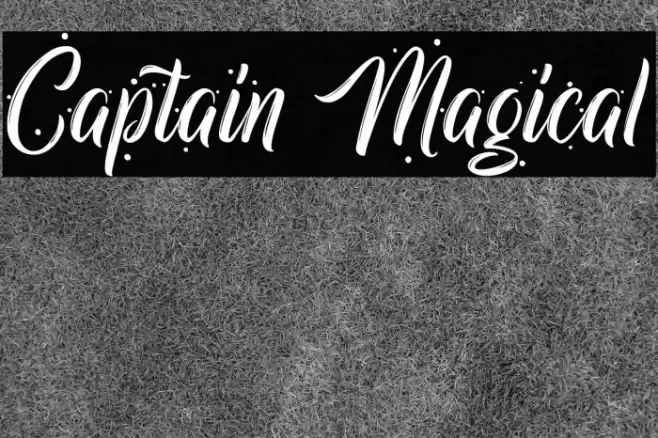 Captain Magical Font examples