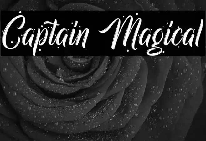 Captain Magical Font examples