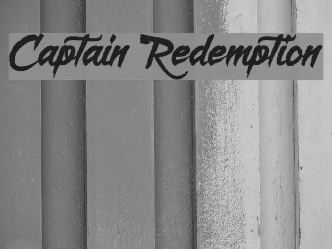Captain Redemption Font examples