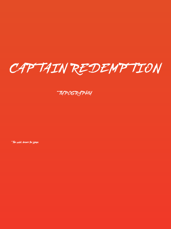 Captain Redemption Poster