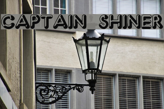 Captain Shiner Font examples