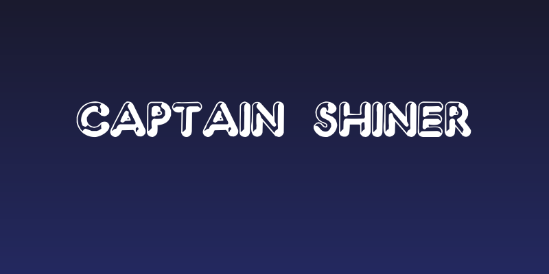 Captain Shiner Social Header