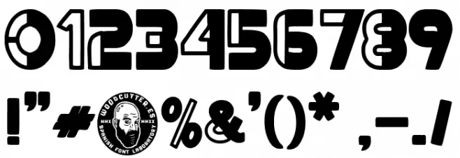 Captain Stencil Font OTHER CHARS