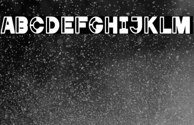 Captain Stencil Font examples