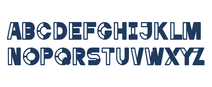 Captain Stencil Lowercase