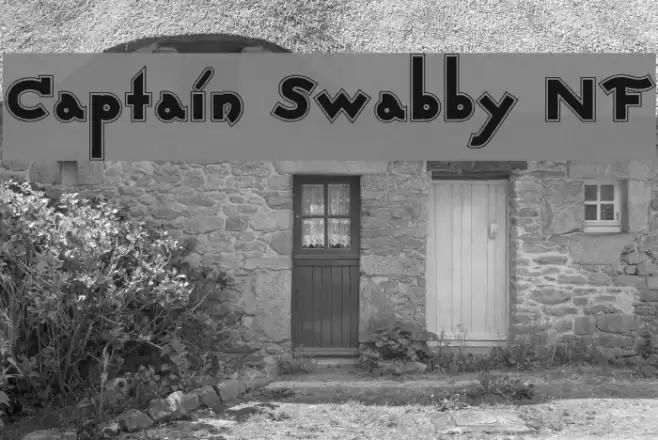 Captain Swabby NF Font examples