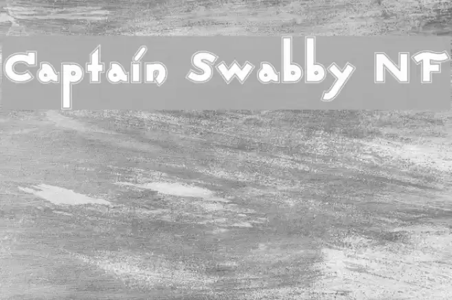 Captain Swabby NF Font examples