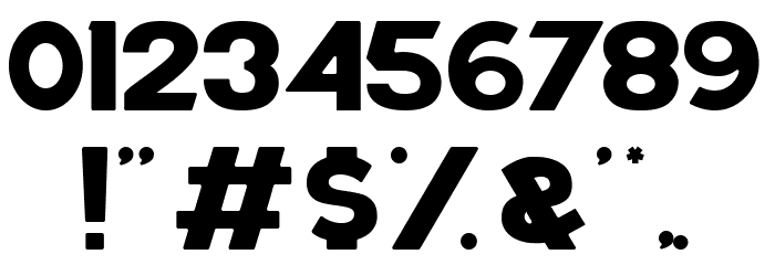 Captain of America Regular Font OTHER CHARS