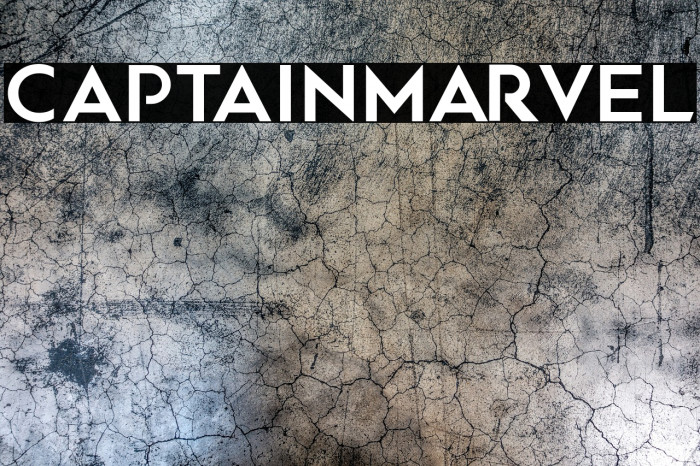 CaptainMarvel फ़ॉन्ट examples