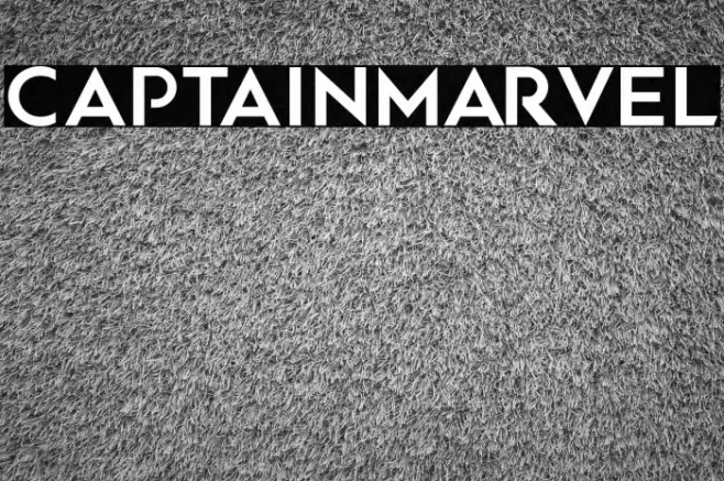 CaptainMarvel Font examples